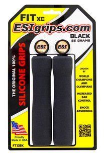 Купить Грипсы ESI Fit XC Black (черные) с доставкой по Украине