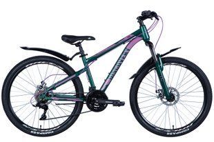 Купити Велосипед ST 26" Discovery TREK AM DD з крилом Pl 2024 (зелений (м)) S (150-165 см) з доставкою по Україні