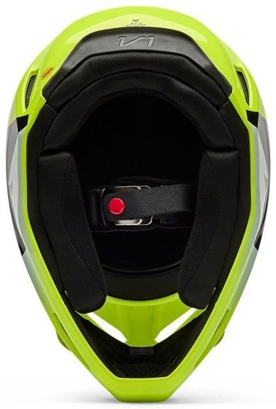 Шолом FOX V1 Helmet - SHIELD (Flo Yellow), XS