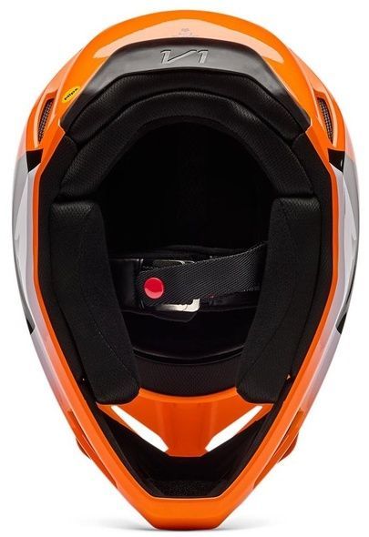 Шолом FOX YTH V1 Helmet - SHIELD (Flo Orange), YS