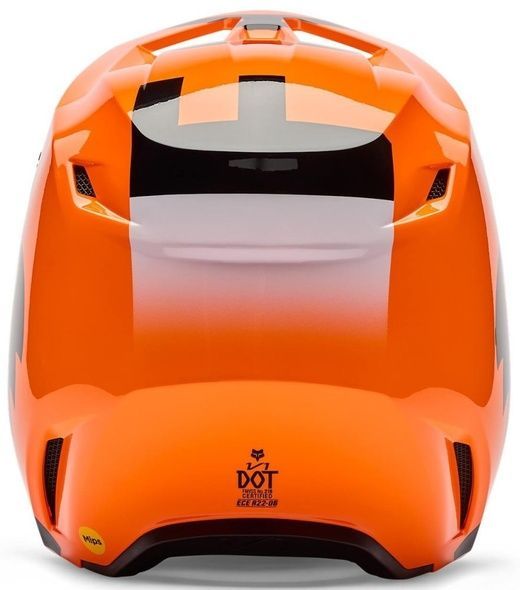 Шолом FOX YTH V1 Helmet - SHIELD (Flo Orange), YS