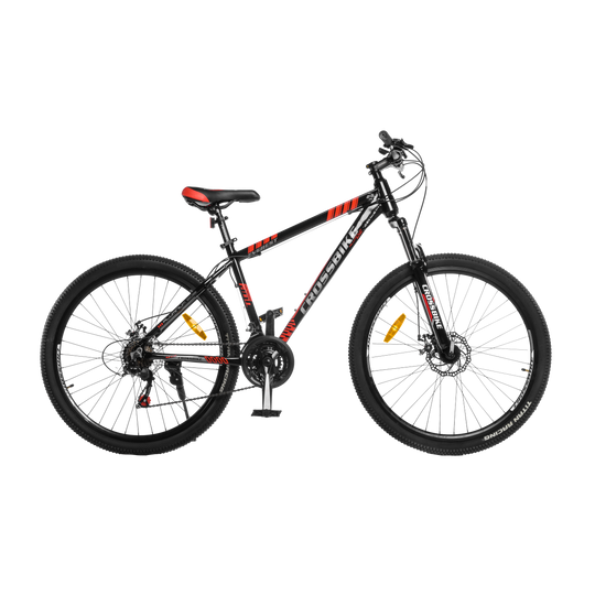 Купити Велосипед CrossBike Everest 27" 17" Чорний-Червоний з доставкою по Україні