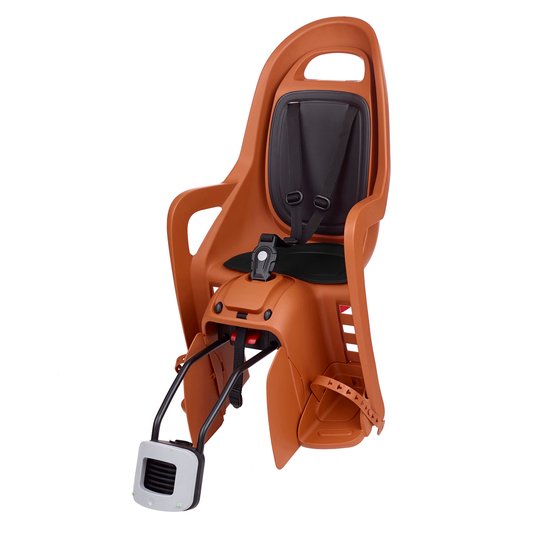Купити Дитяче крісло заднє POLISPORT Groovy Maxi RS+ на підсідельну трубу, 9-22 кг, коричневе з доставкою по Україні