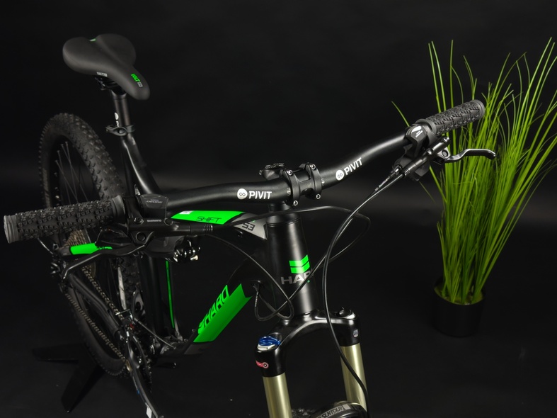 Купити Велосипед двопідвісний 27,5" Haro Shift S3 L", чорний з салатним з доставкою по Україні