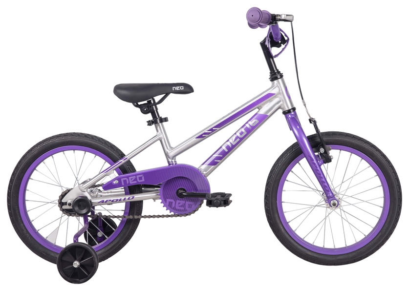 Купить Велосипед 16" Apollo NEO girls Brushed Alloy / Lavender / Purple Fade с доставкой по Украине