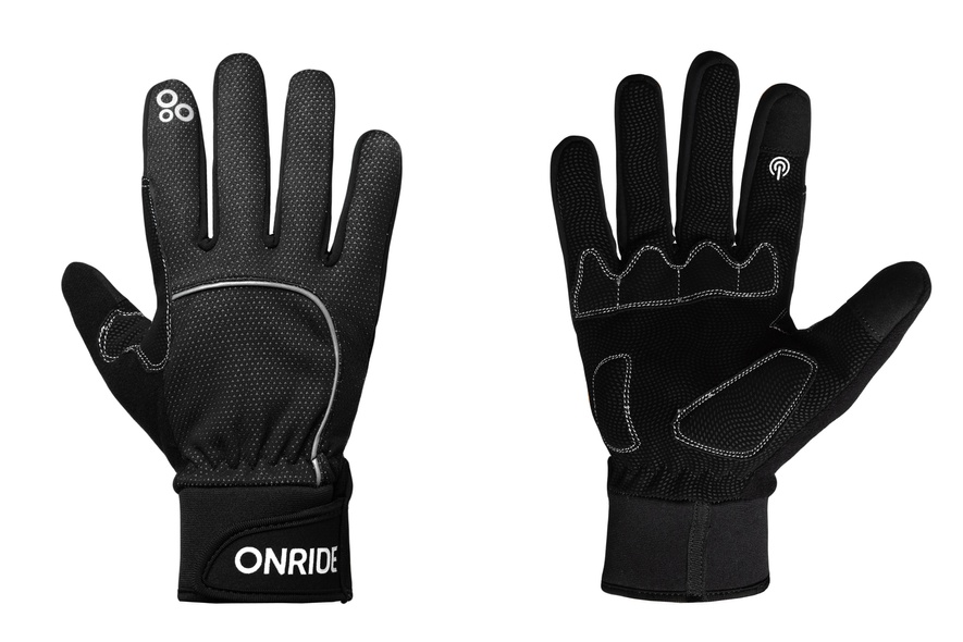 Купить Перчатки ONRIDE Icy 10 цвет черный размер M с доставкой по Украине