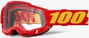 Очки 100% ACCURI 2 Goggle (Red), Clear Lens