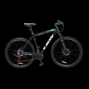 Купить Велосипед CrossBike Lion 29" 21" Чорний-Зелений с доставкой по Украине