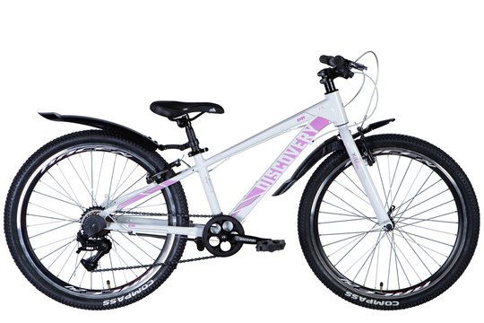 Купить Велосипед 24" Discovery QUBE Vbr 2024 (біло-рожевий (м)) с доставкой по Украине