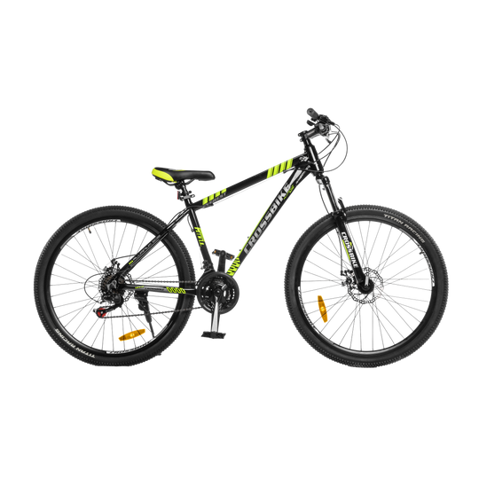 Купити Велосипед CrossBike Everest 27" 17" Чорний-Жовтий з доставкою по Україні