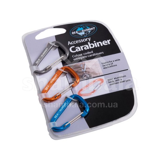 Карабин Accessory Carabiner 3 Pack Mix Color от Sea to Summit (STS AABINER3), Дюралюміній