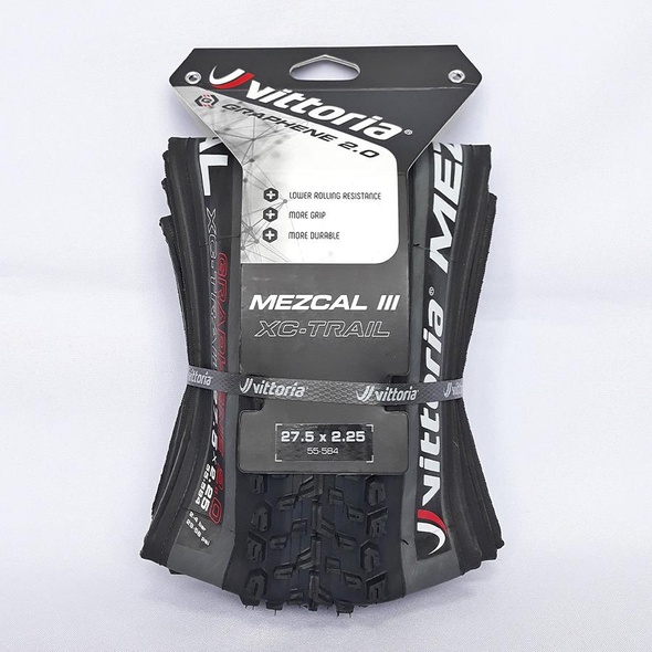 Купить Покрышка бескамерная VITTORIA Off-Road Mezcal III 27.5x2.25 XC-Trail TNT Fold Anthracite-Black G2.0 с доставкой по Украине