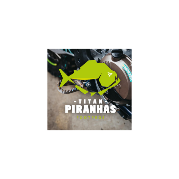 Підніжки титанові X-GRIP Titan Piranhas KTM EXC(F), Husqvarna TE/FE, 17+, SX(F), TC/FC, 16+