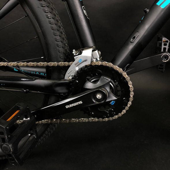 Купить Велосипед горный 27,5" Haro Double Peak Comp S", черный с голубым 2021 с доставкой по Украине