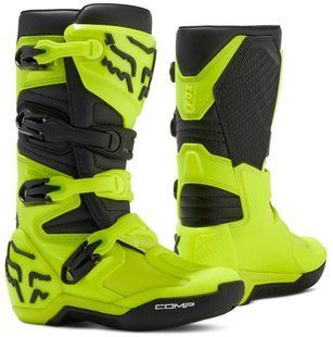 Мотоботи FOX Comp Youth Boot (Flo Yellow), 2