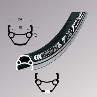 Купити Обід Remerx DRAGON LINE RX 719, 27,5'', 584x19, 32 отв., AV, чорний анодований, V-Br, CNC з доставкою по Україні