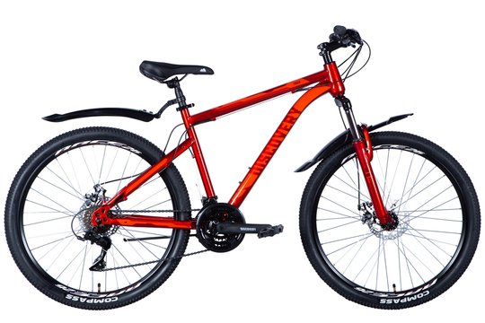 Купити Велосипед ST 26" Discovery TREK AM DD рама - з крилом Pl 2024 (червоний) з доставкою по Україні