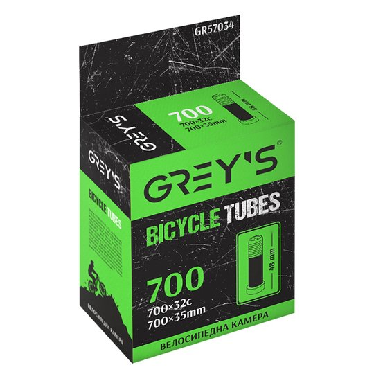 Купить Камера для велосипеда Grey's 28"х1,3/1,4 (700x32c) AV 48мм с доставкой по Украине