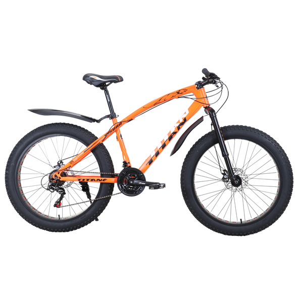 Купить Велосипед Titan Jaguar 2021 26" 17,5" Неоновий оранжевий с доставкой по Украине
