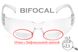 Бифокальные защитные очки Pyramex Intruder Bifocal (+2.5) (clear) прозрачные