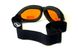 Очки защитные с уплотнителем Global Vision Eliminator (orange), оранжевые