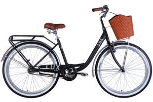 Купить Велосипед ST 26" Dorozhnik LUX Velosteel рама-17" черный с серебристым 2025 с доставкой по Украине