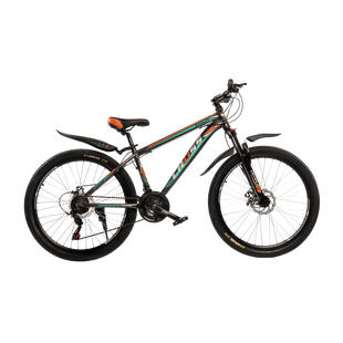 Купить Велосипед Cross XC2621 26" Серый-Бирюзовый-Оранжевый S (150-165 см) с доставкой по Украине