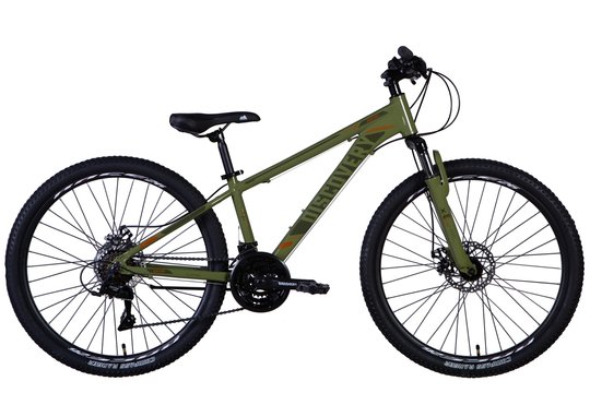 Купити Велосипед 26" Discovery BASTION AM DD 2024 (сріблясто-оранжевий (м)) з доставкою по Україні