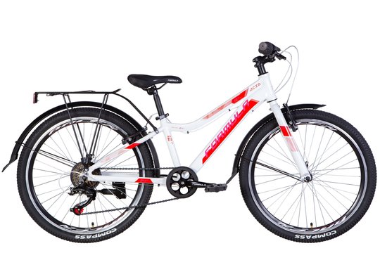 Купити Велосипед AL 24" Formula ACID Vbr рама- з багажником зад St, з крилом Pl 2022 чорно-червоний з доставкою по Україні