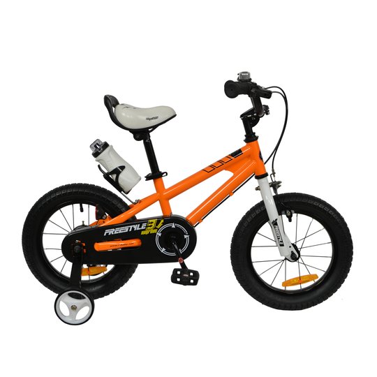 Купить Велосипед RoyalBaby FREESTYLE 14", OFFICIAL UA, оранжевый с доставкой по Украине