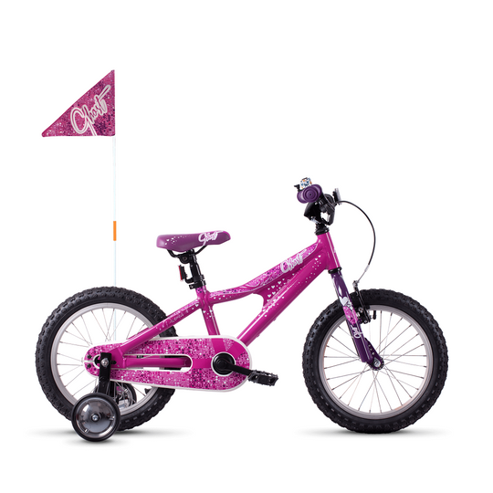 Купить Велосипед Ghost POWERKID 16" , розово-фиолетово-белый, 20121 с доставкой по Украине