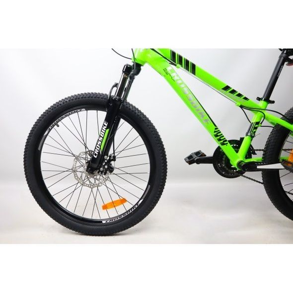 Купить Велосипед CrossBike Everest 24"Салатный 135-150 см с доставкой по Украине