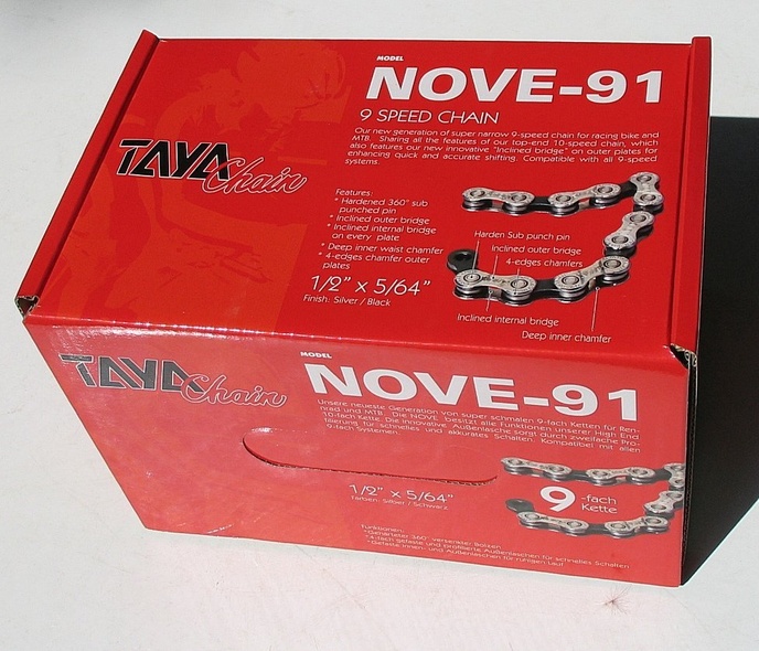 Купити Цепка TAYA Nove-91 Silver/Black 9sp (30м) з доставкою по Україні