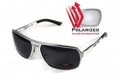 Окуляри поляризаційні BluWater Alumination-4 Silver Polarized (gray) сірі