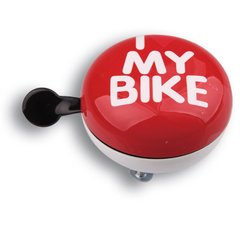 Купити Дінг-Донг Green Cycle GBL-458 I love my bike діаметр 80мм червоний з доставкою по Україні
