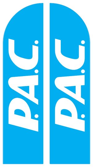 Купити Прапор «Парус» з логотипом РАС з доставкою по Україні