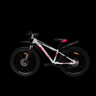 Купити Велосипед Crossbike Dragster Susp 26" 13" Білий-рожевий з доставкою по Україні