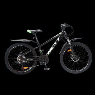 Купити Велосипед Crossbike Next 2025 24" 11" Чорний-Зелений з доставкою по Україні