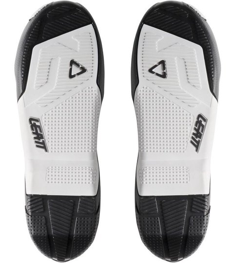 LEATT Sole GPX 4.5 / 5.5 Boots Pair (White/Black), 8.5
