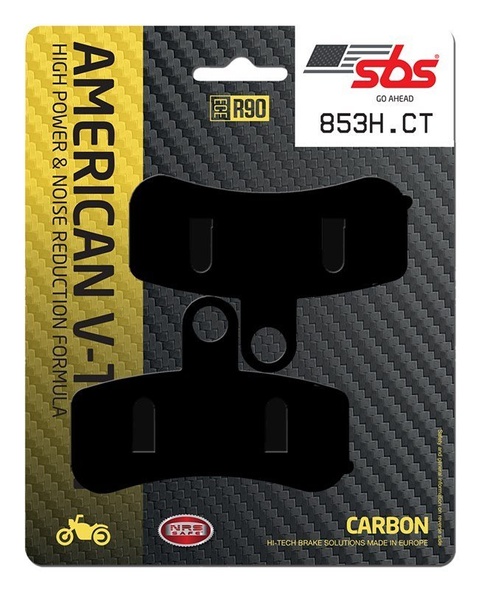 Колодки гальмівні SBS High Power Brake Pads, Carbon (808H.CT)
