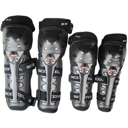 Наколенники и налокотники Scoyco K11H11 чёрные, One Size