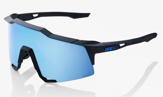 Окуляри Ride 100% SPEEDCRAFT - Matte Black - HiPER Blue Multilayer Mirror Lens, Mirror Lens, Mirror Lens