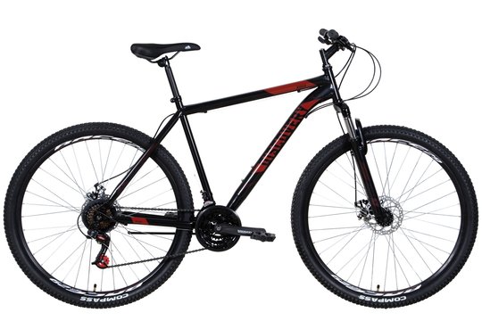 Купити Велосипед ST 29" Discovery RIDER AM DD рама- 2022 (черно-красный) з доставкою по Україні