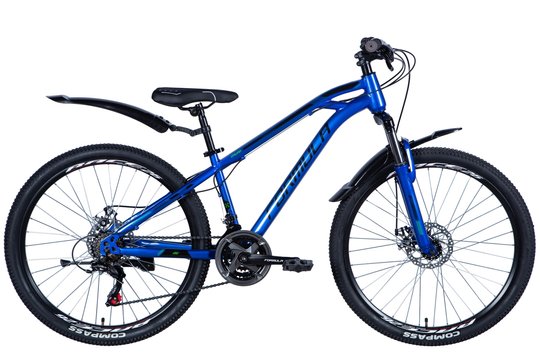 Купити Велосипед ST 26" Formula DAKAR AM DD з крилом Pl 2024 (синій) з доставкою по Україні