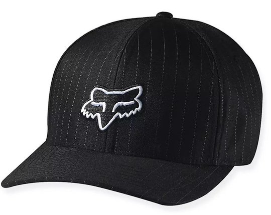 Кепка FOX Legacy Flexfit Hat (Black Pinstripe), S/M, S/M