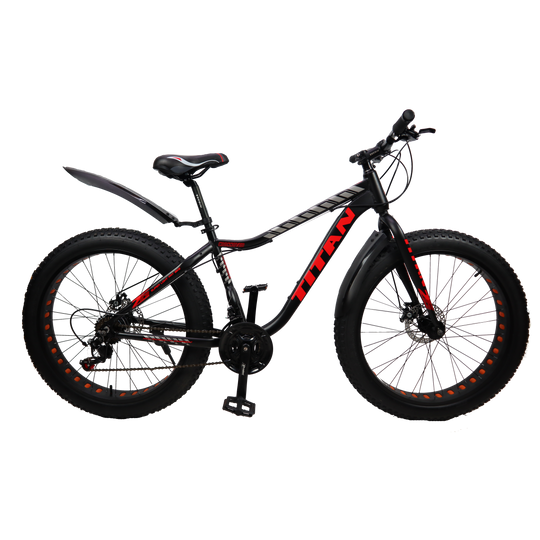 Купити Велосипед Titan Crossover 26" 17" Чорний-Червоний з доставкою по Україні