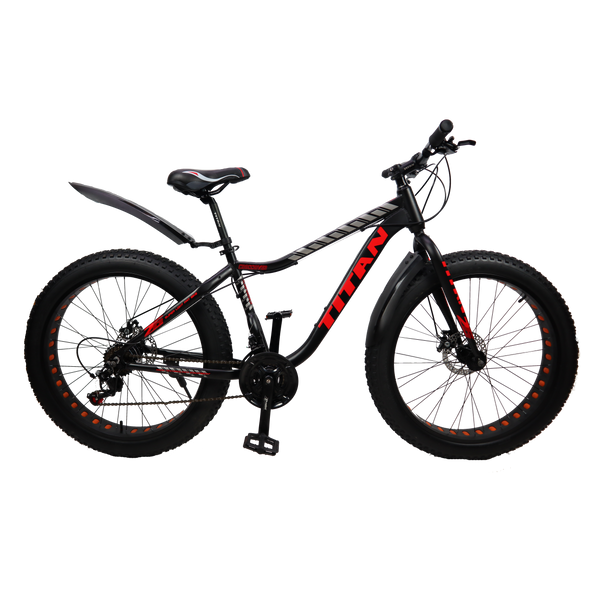 Купить Велосипед Titan Crossover 26" 17" Чорний-Червоний с доставкой по Украине