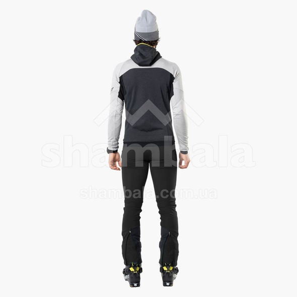 Чоловіча флісова кофта з рукавом реглан Dynafit Tour Wool Thermal M Hoody, gray/black, M (71362/0541 M)