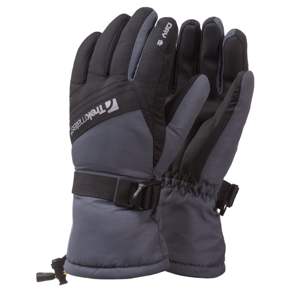 Рукавички Trekmates Mogul Dry Glove Junior Slate/Black - XL - чорно-сірі