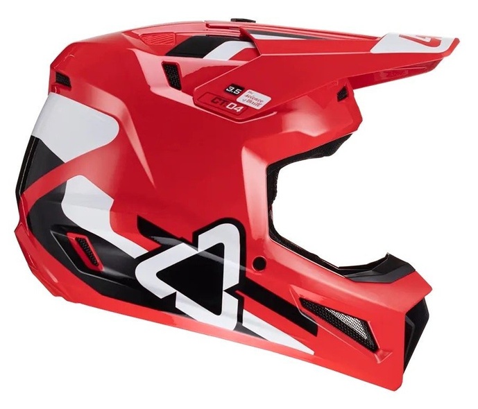 Шолом LEATT Helmet Moto 3.5 + Goggle (Red), M, M